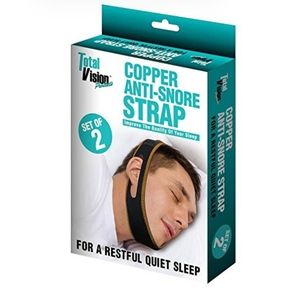 Copper anti-snore strap